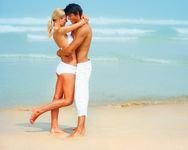 pic for Lovely Couple On Beach 